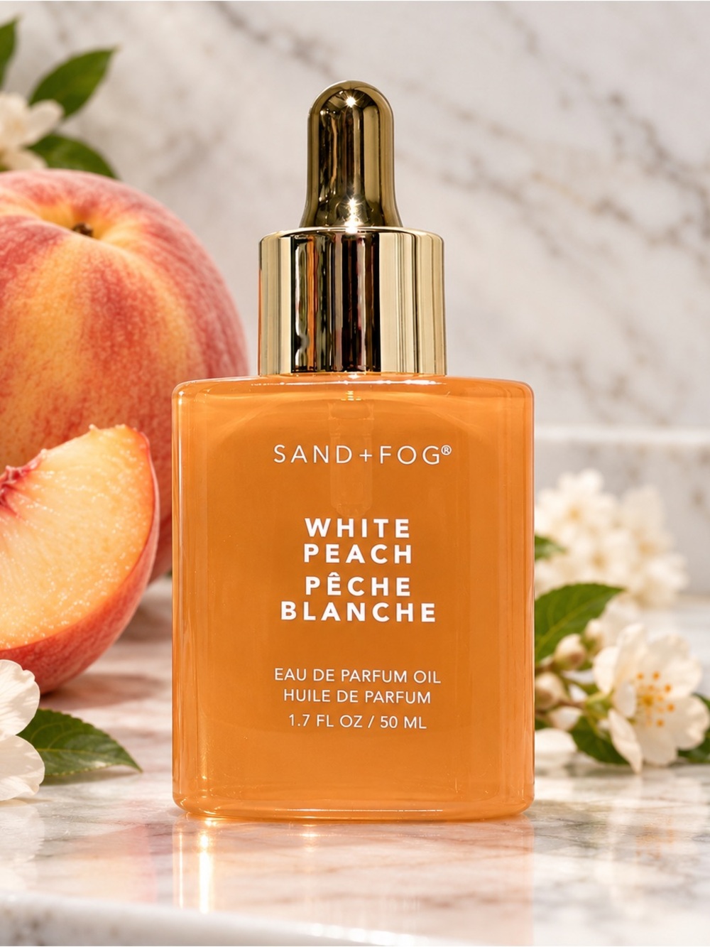 Sand + Fog White Peach Fragrance Oil – 50 ml